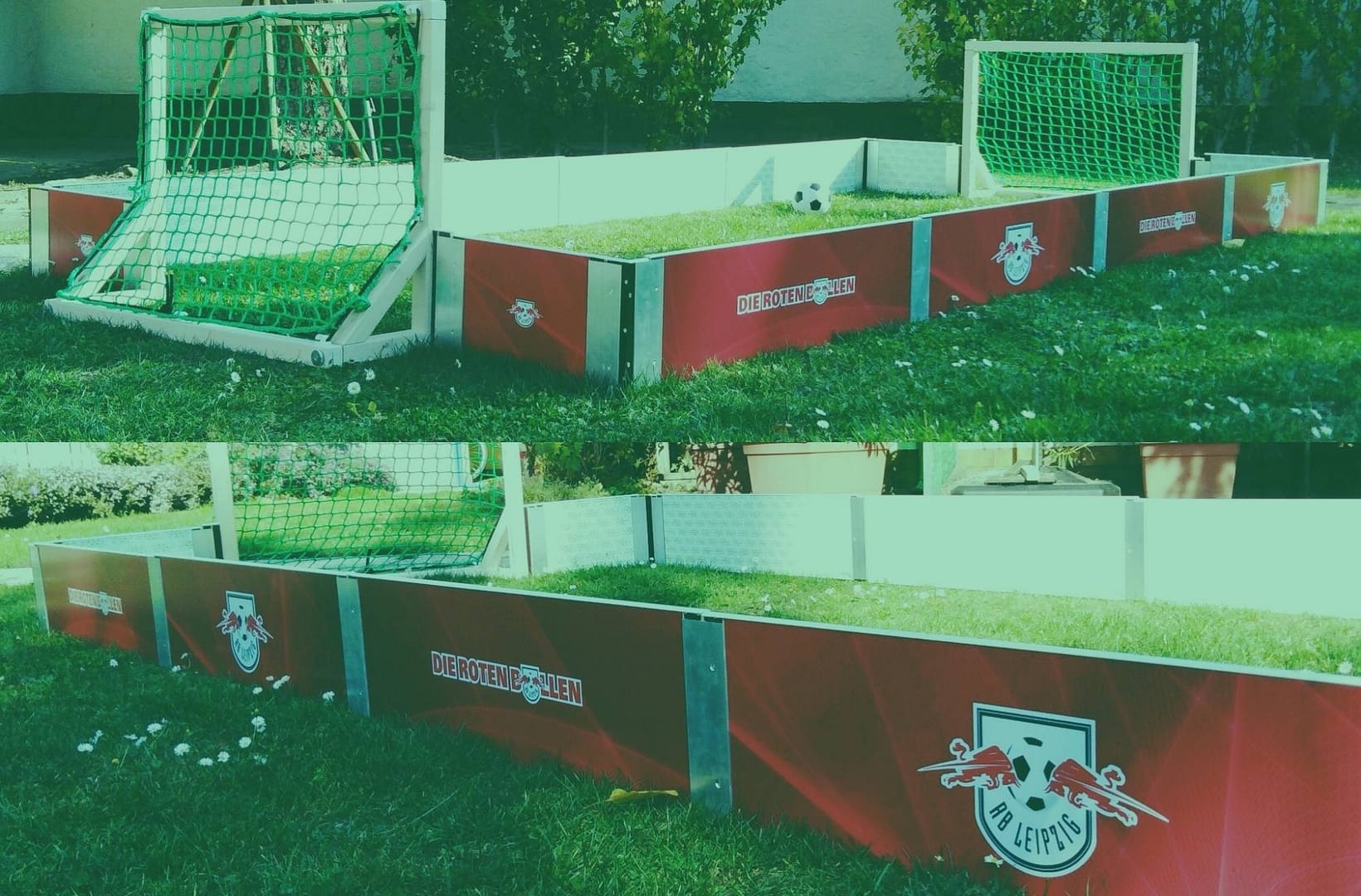 Red Bull Leipzig, microsoccer Box, gebrandete Box